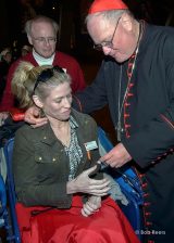 2013 Lourdes Pilgrimage - SUNDAY Cardinal Dolan Presents Malades Medals Pius X (45/71)